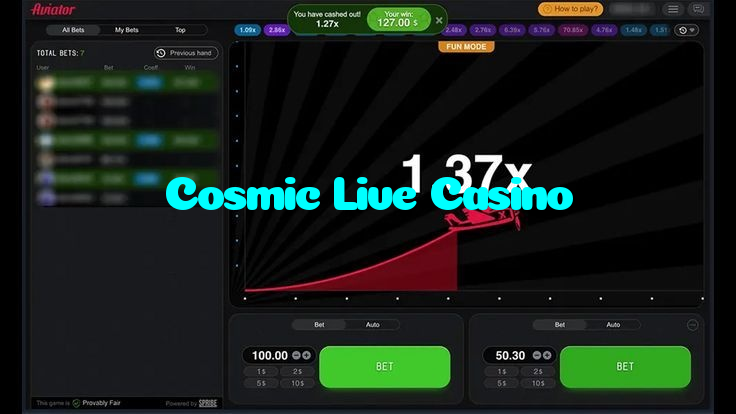 Cosmic Live Casino خوش آمدید بونس +600% پیشکش موبائل ایپ کے پروموشن سیکشن میں دکھائی دیتی ہے۔